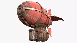 Airship Scarlet Sails 3D model