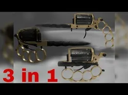 Apache revolver gun high detailed full parts game asset Low-poly 3D model