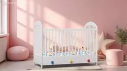 Baby Girl in Bed Sleeping Fur Rigged 3D model