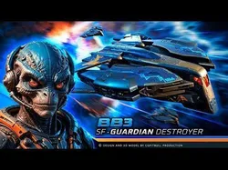 BB3 - GUARDIAN Destroyer Low-poly 3D model