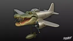 Bombardiro Crocodilo - Italian Brainrot Low-poly 3D model