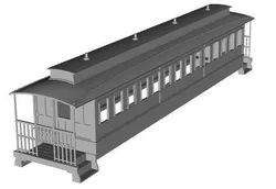 Cavan and Leitrim Railway All 3rd coach 1/100 scale