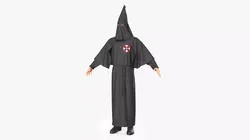 Character Ku Klux Klan in Black Suit and Mask 3D model
