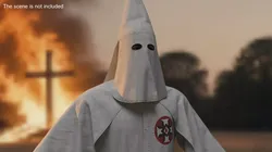 Character Ku Klux Klan in White Robe and Mask 3D model