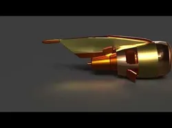 Chinese airplane jet engine  figure    Low-poly 3D model