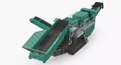 Cone Crusher Machine Dirty 3D model