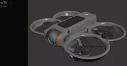 DJI Avata 2 - 3D Printable - STL -  PBR  Corona Renderer Ready 3D model
