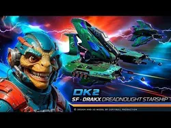DRAKX - ALIEN Dreadnought DK2 Low-poly 3D model