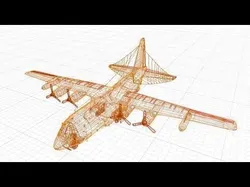 EC-130H Compass Call Low-poly 3D model