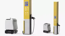 EVAR Parky Charging Robot Rigged 3D model