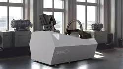 F-35 Fighter Cockpit Simulator Turned Off 3D model