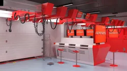 Formula 1 Garage Rigged 3D model