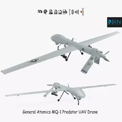 General Atomics MQ-1 Predator UAV Drone 3D model