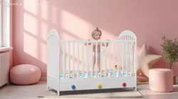 Little Girl in Bed Standing Fur 3D model