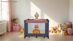 Little Girl in Textile Playpen 3D model
