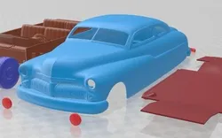 Mercury Coupe 1950 Custom Printable Car