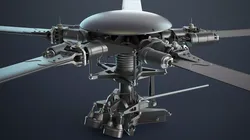 MH-6 Little Bird Rotors High-Poly 3D model