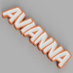 NAMELED AVIANNA- LED LAMP WITH NAME