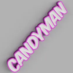 NAMELED CANDYMAN- LED LAMP WITH NAME
