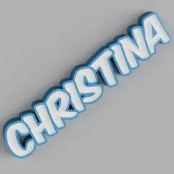 NAMELED CHRISTINA- LED LAMP WITH NAME