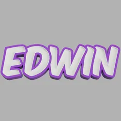 NAMELED EDWIN- LED LAMP WITH NAME