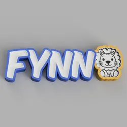 NAMELED FYNN(Lion)- LED LAMP WITH NAME