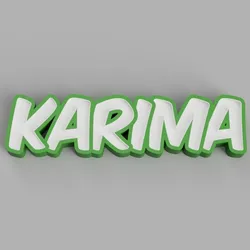 NAMELED KARIMA- LED LAMP WITH NAME