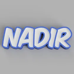 NAMELED NADIR- LED LAMP WITH NAME