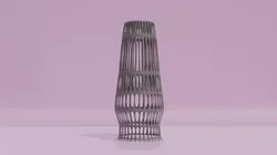 Narrow top vase helix 3D model