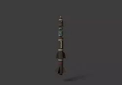 Oreshnik missile  Low-poly 3D model