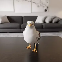 seagull 3D print model