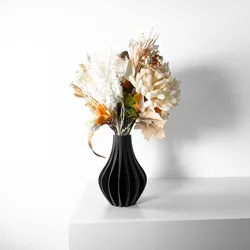 The Zolara Vase, Modern and Unique Home Decor for Dried and Preserved Flower Arrangement  | STL File
