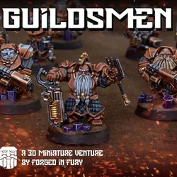 Void clad Guildsmen - Presupported