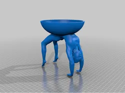 yoga girl bowl (three versions)