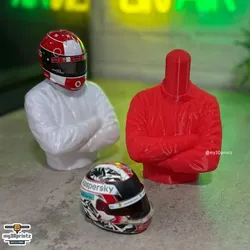 1:5 SCALE FORMULA F1 HELMET DRIVER STAND