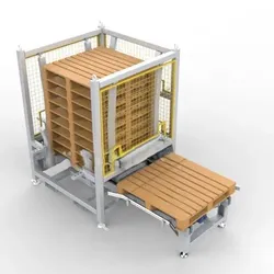 3D CAD Model Pallet Loading-Unloading Machine – Automated Material Handling