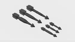 AASM HAMMER FAMILY PRECISION GUIDED BOMBS 1-72 SCALE MODEL 3D print model