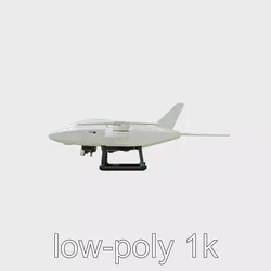 Aerial Drone System Hermes D Design with Propulsion Detailing Low-poly 3D model