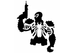 Agent Venom stencil