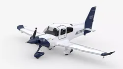 Aircraft Propeller TRAC Flight Trainer 3D Model  Low-poly 3D model