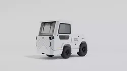 Airport Tug  Tractor For Carrying Passengers Luggage  3D model