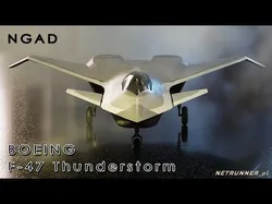 Boeing F-47 Thunderstorm NGAD Low-poly 3D model
