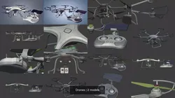 Drones 3D Model Pack