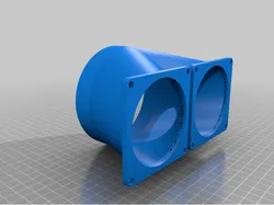 Dual 80mm fan to 100mm (4") Dryer Vent