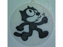 Felix the Cat - Whistling, Magnet & Ornament / IEC3D