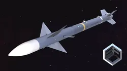 I-Derby ER  Long Range Air-to-Air Missile 3D model