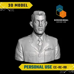 John Basilone - High-Quality STL File for 3D Printing (PERSONAL USE)