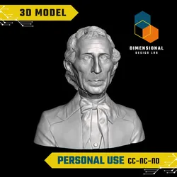 John Tyler - High-Quality STL File for 3D Printing (PERSONAL USE)