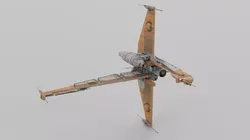 Light Attack Ship Vehicle 3D model