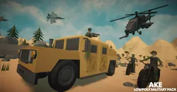 Low Poly Military Pack Low-poly 3D model